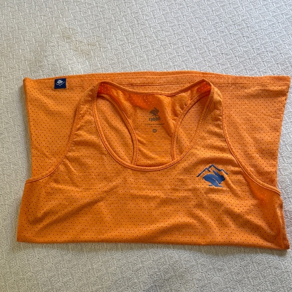 Rabbit Women’s EZ Tank Perf Trail Blazing Orange. - Picture 2 of 7
